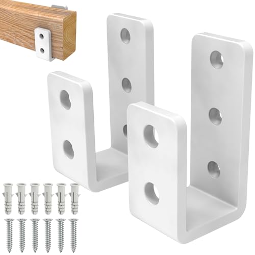 Heavy-Duty 2x4 Door Barricade Brackets 1/4" U-Shaped Hook - Image 2