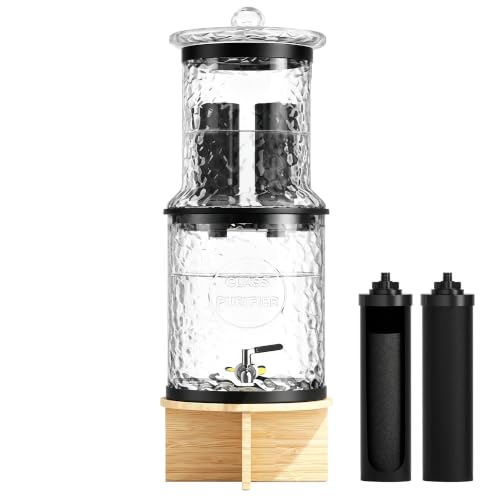 Glass Gravity Water Filter,3 Gallon Glass Water Dispenser - Image 2