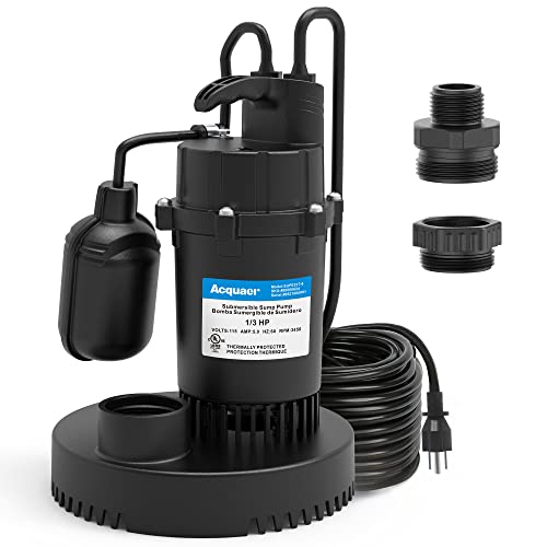 1/3HP Submersible Sump Pump 3040GPH Clean/Dirty Water Pump - Image 2