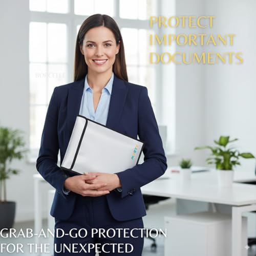 Fireproof Waterproof Document Bag, 3 Pack Safe Money Bags - Image 7