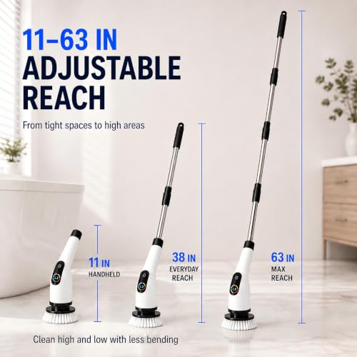 Electric Spin Scrubber,2026 Upgraded Cordless Power - Image 3