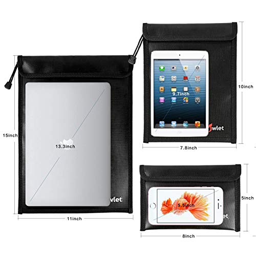 Fireproof Waterproof Money Document Bag, 3Pack Safe Pouch - Image 4