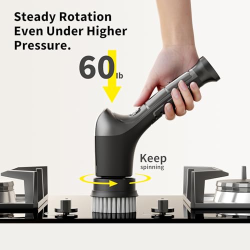 Electric Spin Scrubber, Cordless Handheld Cleaning Brush - Image 4
