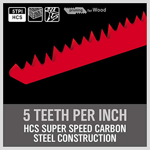 12-Inch Wood Pruning Reciprocating Saw Blades, 5TPI Saw - Image 3