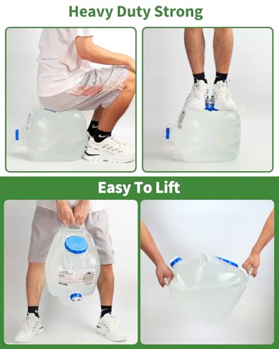 2 Pack 5.3 Gallon Collapsible Water Container Camping - Image 5