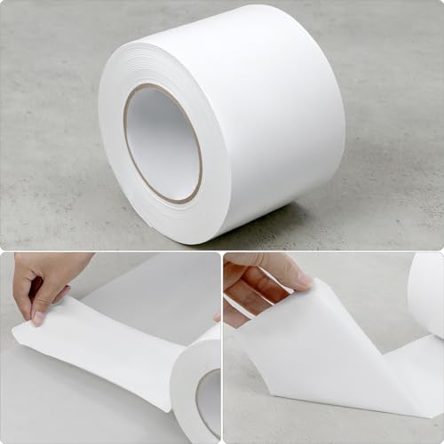 QWORK White Vapor Barrier Tape, 4" x 180' - Image 3