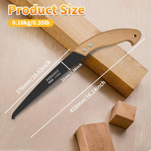 BOOSDEN 11" Pruning Saw, Japanese Hand Saw for Tree - Image 4