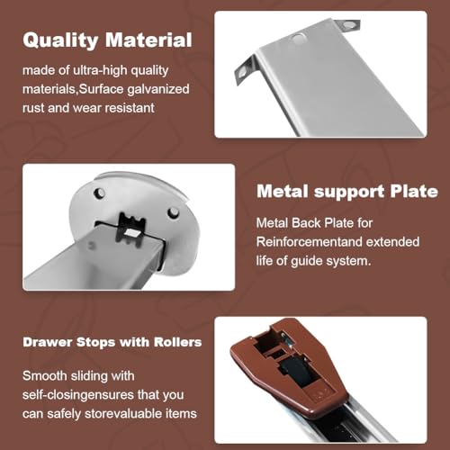 Drawer Slides Center Track for Kenlin Rite-Trak II Rails - Image 4