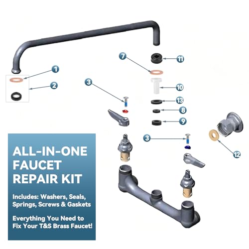 B-6RK Faucet Repair Kit for T&S Brass Faucet Cartridges & - Image 4