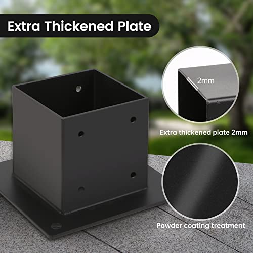 4×4 Post Base 4 Pcs,Deck Post Brackets - Image 7