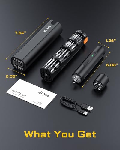 MrToNo Electric Screwdriver Set, Power Screwdriver with 33 - Image 3