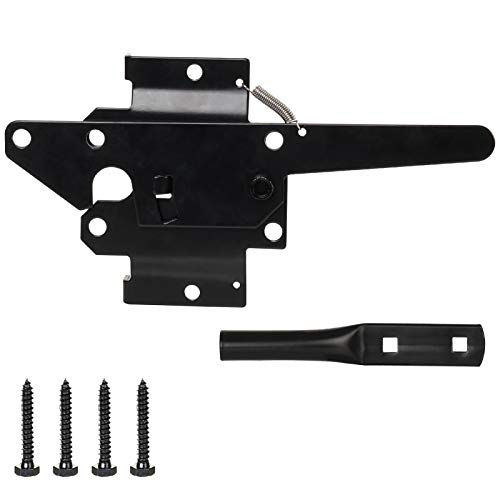 Post Mount Gate Latch for Wooden Fence, Self Locking Gate - Image 4
