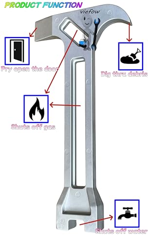 4-in-1 One-Piece Wrench, Portable Emergency Survival Tool - Image 4