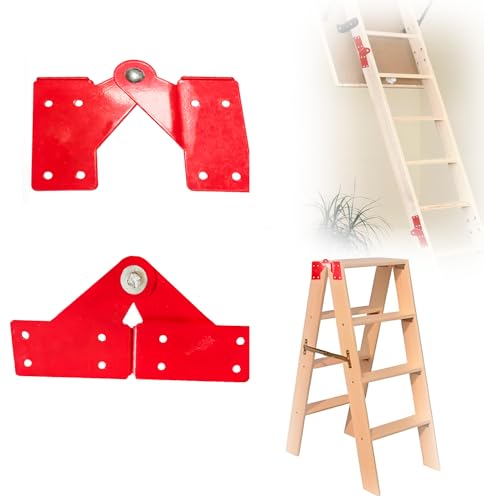 2 Pcs Attic Ladder Hinge, Aluminum Step Ladder Hinge - Image 4