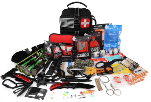 Survival First Aid Kit, 190 Pcs Survival Gear and Medical - Image 5
