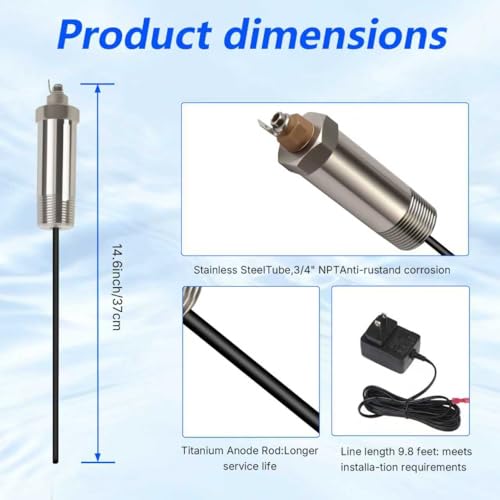 Electric Powered Anode Rod for Water Heater with Power Adapter - Image 6