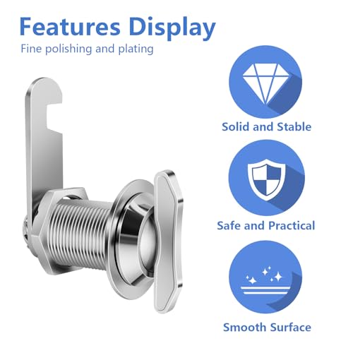 Thumb Operated Offset Cam Lock, 1" Cylinder Fits on 0.7" - Image 4
