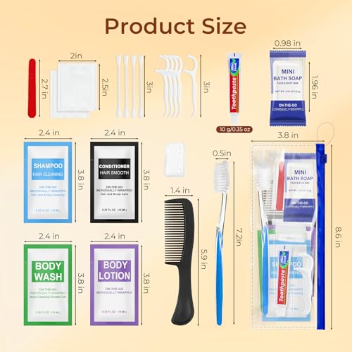 30 Set Personal Hygiene Kit Bulk,Blue 12-IN-1 Individually - Image 5