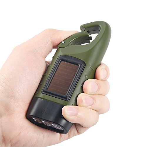 Simpeak 2-Pack Hand Crank Solar Powered Flashlight, Emergency - Image 6