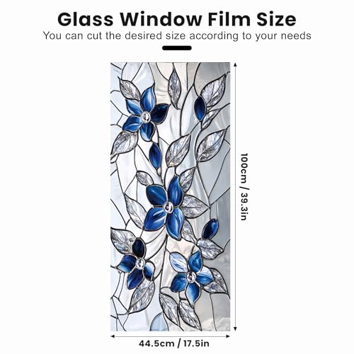 Stained Glass Window Privacy Film Static Cling - Rainbow | Home Repair - Image 3