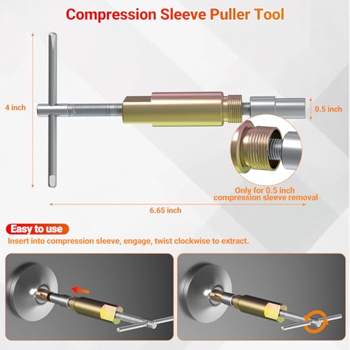Preciva 9PCS Angle Stop Wrench Kit,2-in-1 Faucet Wrench | Hand Tools - Image 3
