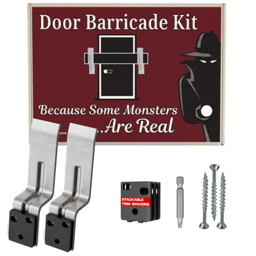 Door Barricade Security Bracket Kit with Install Hardware - Image 2