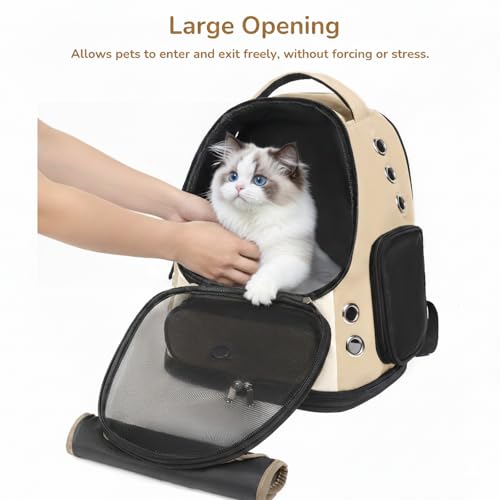 Cat Backpack Carrier, TSA Airline Approved Pet Travel Bag - Image 4