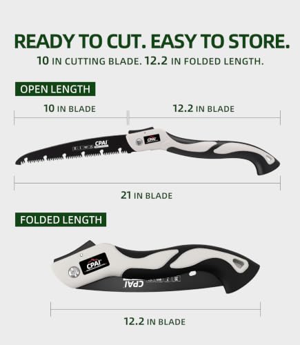 10-Inch Folding Saw, 7 TPI SK5 High-Carbon Steel Pruning Saw - Image 3