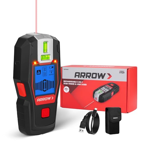 ARROW 2-in-1 Stud Finder with Laser Level, Rechargeable | Home Repair - Image 2