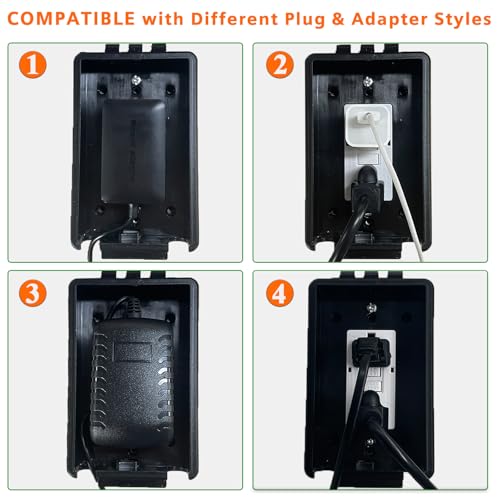 Outdoor Weatherproof Electrical Outlet Cover with Lock, Fits Most - Image 7