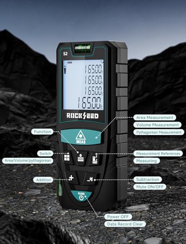 Laser Measure,RockSeed Digital Laser Distance Meter with 2 - Image 6