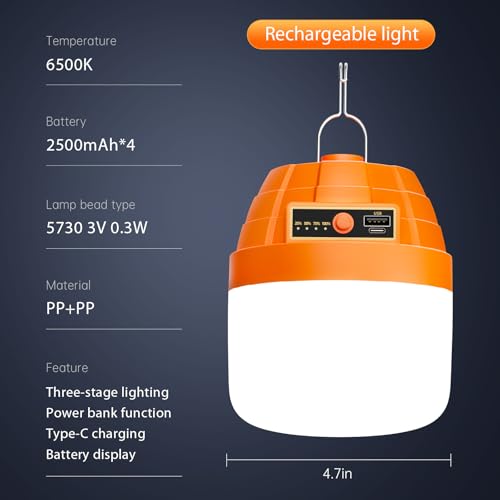 Rechargeable Portable LED Camping Lantern,3000LM - Image 6