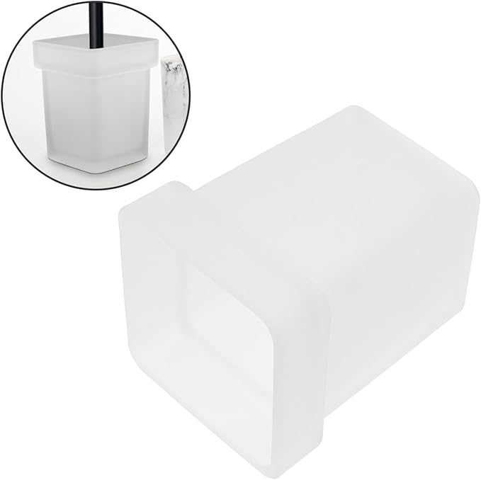 Healifty Toilet Bowl Brush Holder Ceramic Scrubber Cup for Easy Cleaning Compact Storage for Home Office Public Restrooms User Friendly Design for Efficient Space Utilization