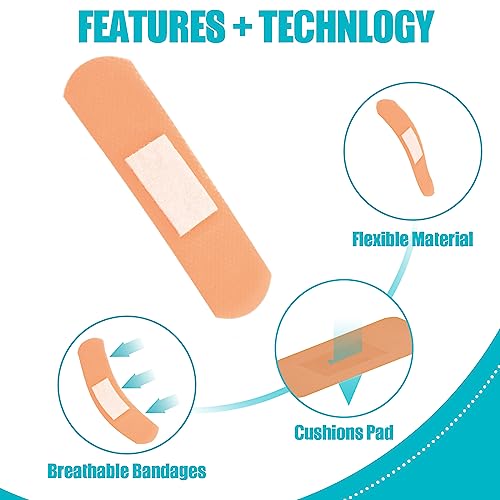720 Pcs Assorted Bandage Bulk Waterproof Adhesive Variety Bandage - Image 5