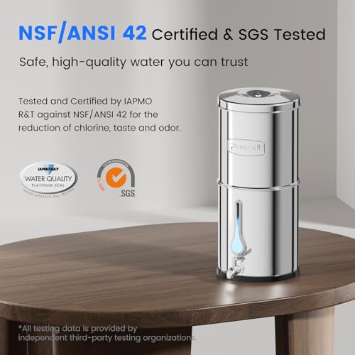 Purewell PFAS-Free 6-Stage Gravity Water Filter System with PC - Image 3