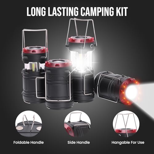 Lichamp 4 Pack Lantern Camping Essentials Lights | Travel Essentials - Image 6