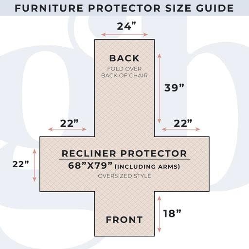 Reversible Recliner Chair Cover - Washable Slipcover Furniture Protector with Elastic Straps - Furniture Cover for Dogs, Kids, and Pets - Quilted & Stitched Detail (Recliner, Chocolate / Taupe)