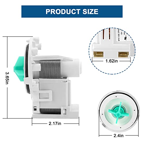 NEW A00126401 bpx1-90e Drain Pump Fit for Frigi-daire Ken-more - Image 3