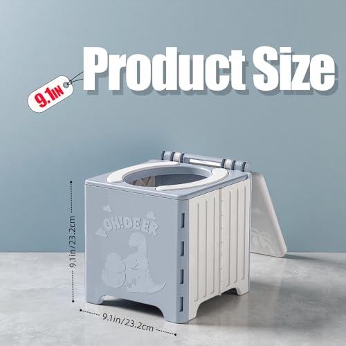 9.1" Foldable Travel Potty - Compact Collapsible Portable - Image 3