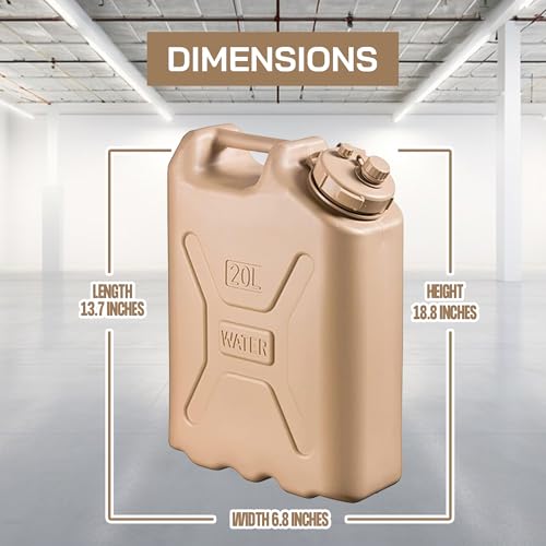 Scepter Military Style Water Storage Container for Camping, Sand - Image 4