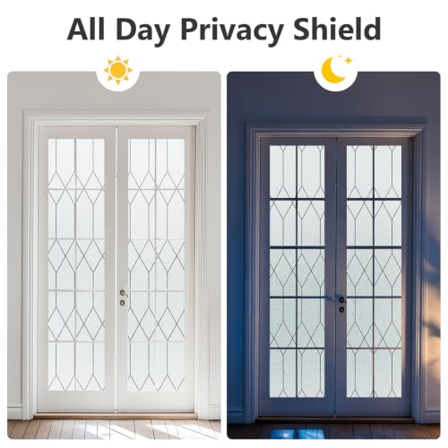 Kromapolis Frosted Privacy Film Static Cling Non-Adhesive - Image 6