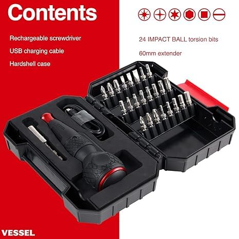 (US Model) VESSEL e-ASSIST Screwdriver Higher Torque w/ | Hand Tools - Image 4