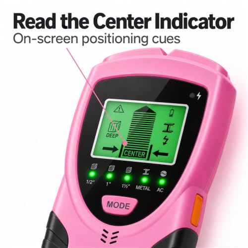 5-in-1 Wall Scanner Wood Current Detector Edge Center | Home Repair - Image 6