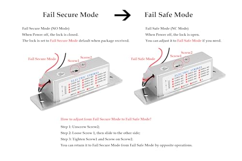 Electric Strike Door Access Control Kit Remote Control, Fail - Image 6