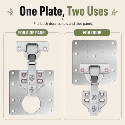 24 PCS Cabinet Hinge Repair Plate Kit, Upgraded 1.0mm | Home Repair - Image 5