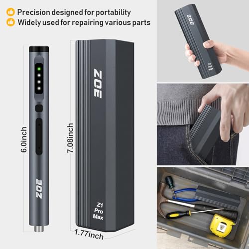ZOE Mini Electric Screwdriver,50-in-1 Precision Power | Hand Tools - Image 3