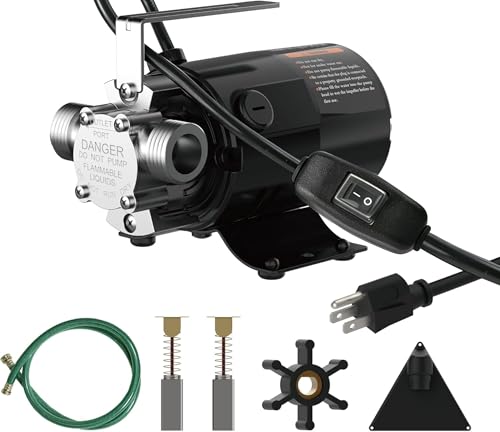 120V Electric Water Transfer Pump 330 GPH With ON/OFF Switch - Image 2