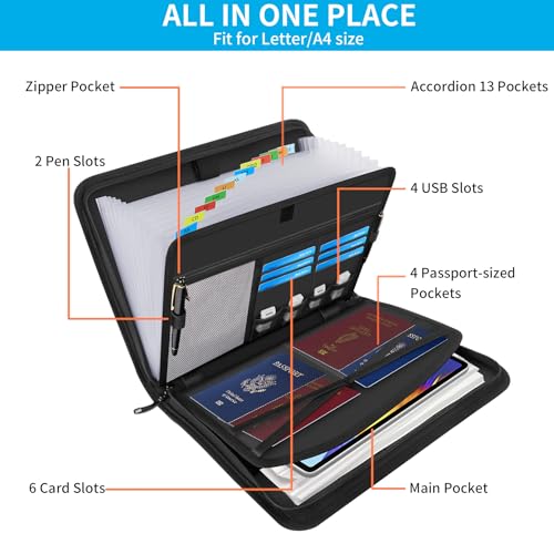 Important Document Organizer with Lock, Fireproof | Home Organization - Image 6