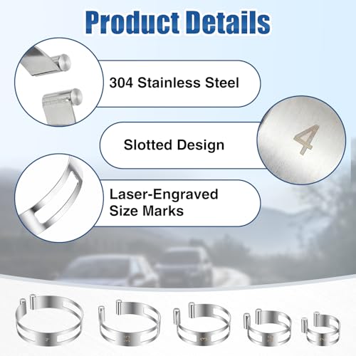 Hicarer 5 Pcs 2"-4" Exhaust Pipe Tacking Band Welding | Hand Tools - Image 5