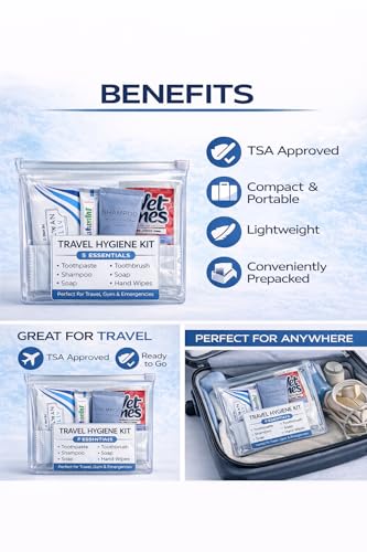 Travel Hygiene Kit (5 Essentials) – TSA Approved Toiletry - Image 4